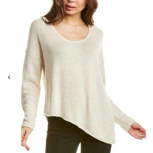 Helmut‎ Lang Sz S Alpaca Blend Asymmetric Hem Pullover Sweater Jumper Scoop Neck - Picture 1 of 12